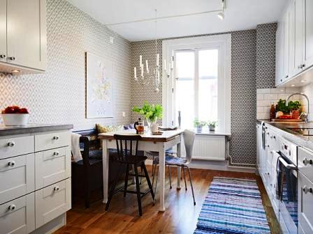 Современные обои для кухни: фото их особенности и влияние