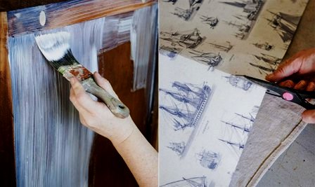 Декупаж мебели обоями мастер класс с инструкцией и фотографиями